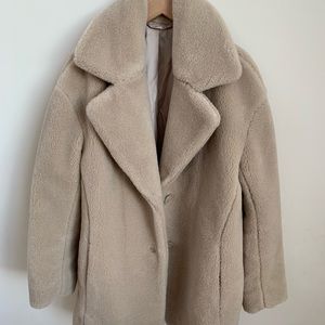 Faux Fur Wool Blend Jacket | Poshmark